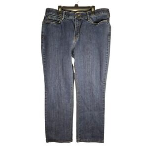 Levis Women's Size 16 525 Perfect Waist Straight Leg Jeans Dark Blue